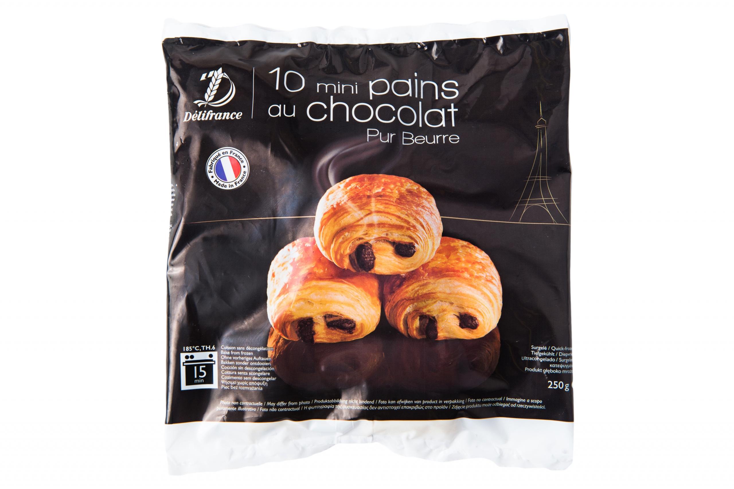 Delifrance Mini Chocolate Croissant - Frozen - 10 x 25g - The French