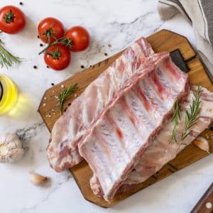 Netherlands Milkfed Veal Spare Rib 8 Ribs bone in ~2.5KG pac - Frozen