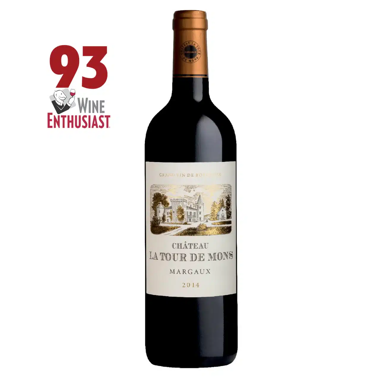 Bordeaux Margaux Chateau La Tour de Mons grand cru bourgeois superior red 75cl – Bot