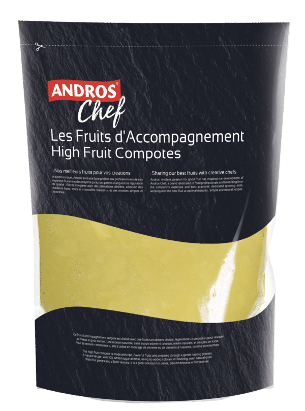 Andros William Pear Highfruit Compote 1kg - Frozen