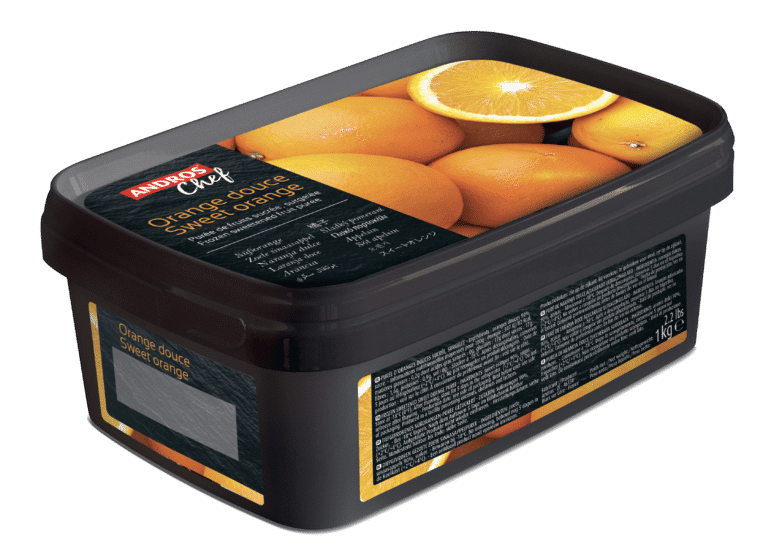 Andros Sweet Orange Puree 1kg - Frozen