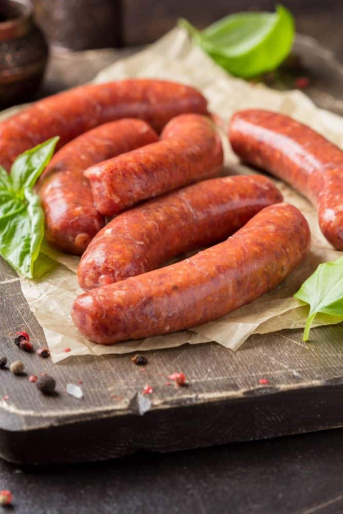 SG Lamb Merguez sausages STYLE 100g pc 1kg pkt - Frozen