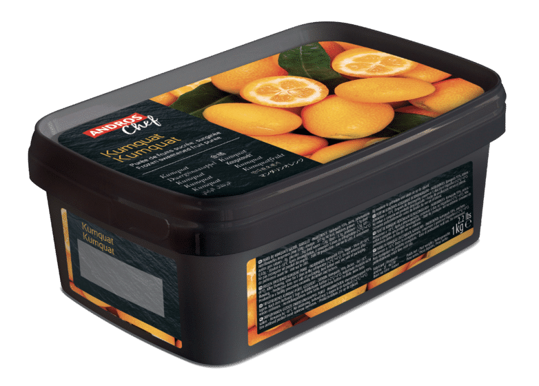 Andros Puree Sweetened Kumquat 1kg - Frozen
