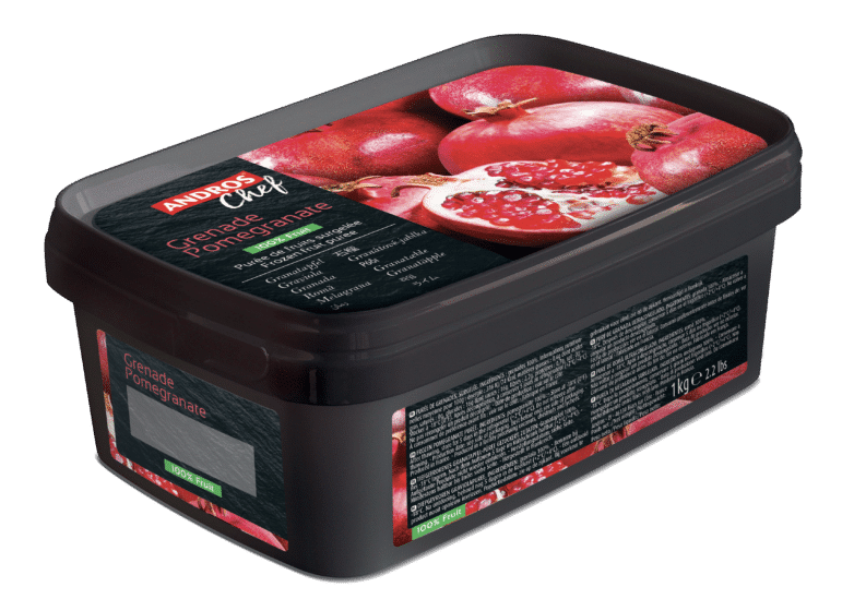Andros Puree Unsweetened Poemgranate 1kg - Frozen