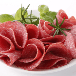 SG reduced Sodium Nitrite free Beef Salami presliced 500g Pkt - Chilled