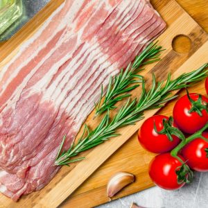 SG raw Beef Streaky pre-sliced 500g pack - Frozen