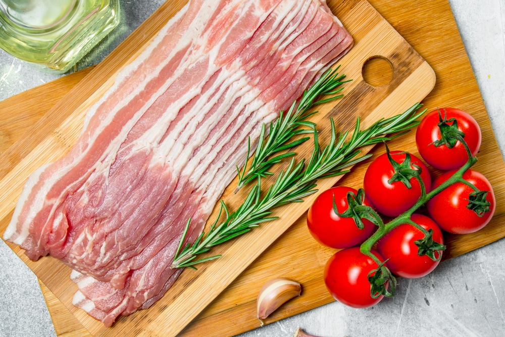SG raw Beef Streaky pre-sliced 500g pack - Frozen