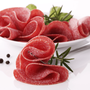 Singapore Chicken Salami Slice 1kg pkt - Frozen