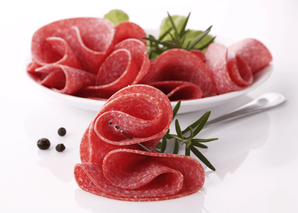 Singapore Chicken Salami Slice 1kg pkt - Frozen