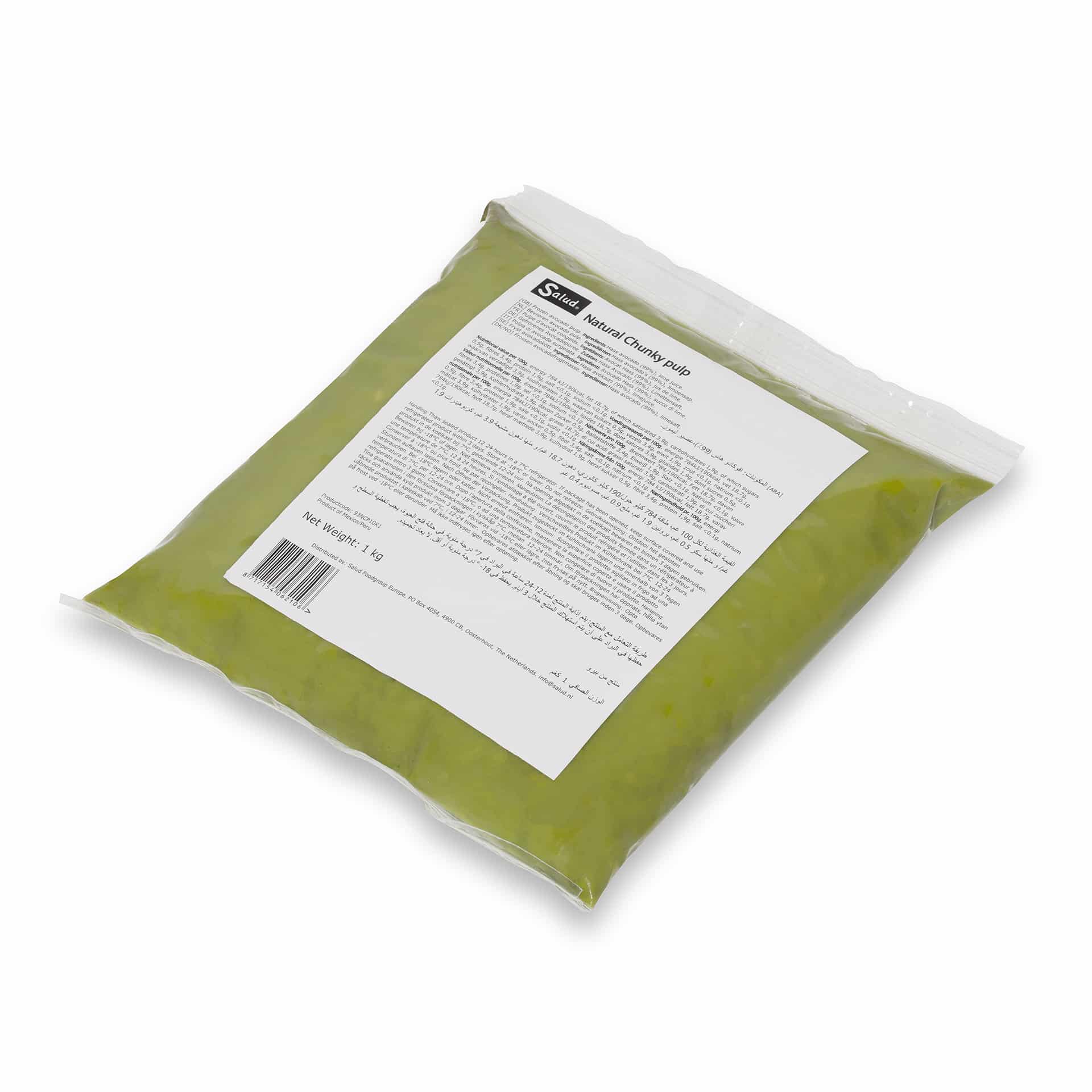 Chunky Avocado Pulp 1kg Pac - Frozen - Image 2