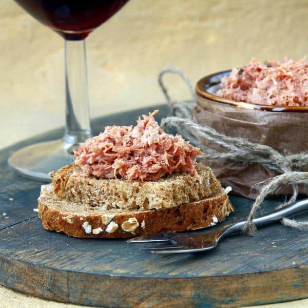 Duck Rillettes natural 250g tub Home made by Ooh la la ! Chef Julien price per tub sold by 2 tubs - Chilled - Image 2