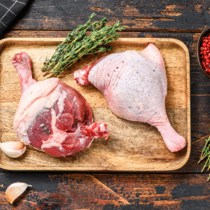 France Larnaudie raw Duck Leg ~325g pc 2 pcs pkt - Frozen