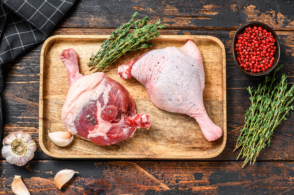 France Larnaudie raw Duck Leg ~325g pc 2 pcs pkt - Frozen