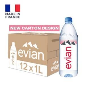 Evian Still Natural Mineral Water 12 x 1L PET buy 10 get 1 Free