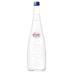 France Evian Sparkling Water Glass 750ml x 12 btl buy 10 get 1 free