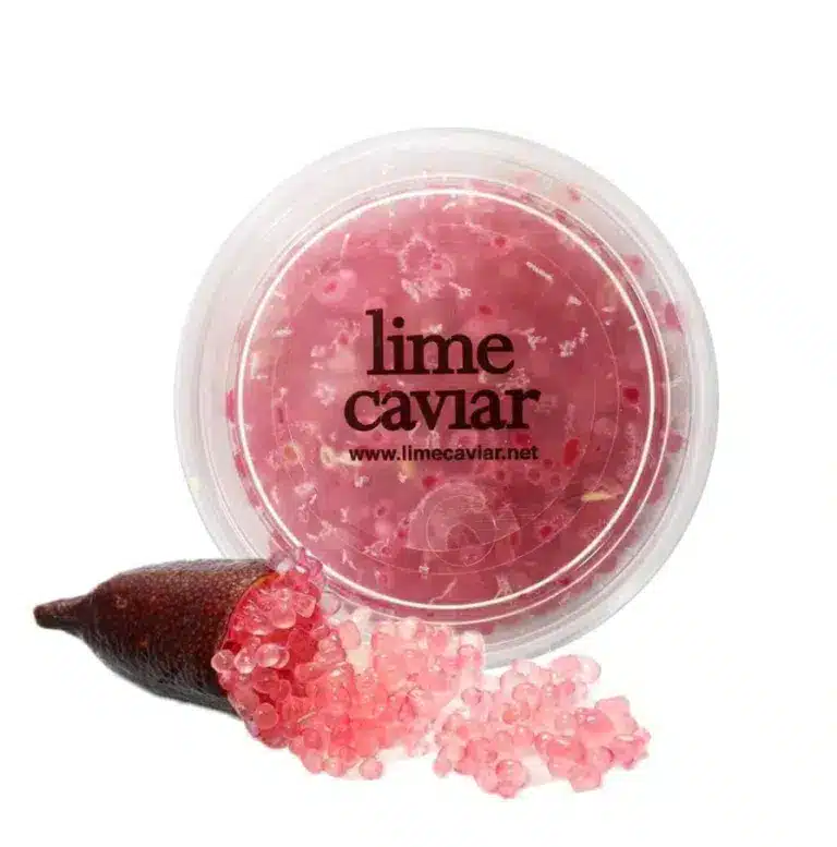 Australia Finger Lime Pearls 45g tub 2 tubs box Ruby Red - Frozen