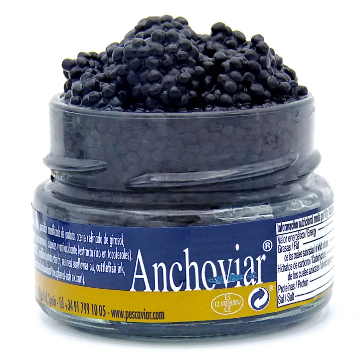Spain Fish Pearls Pescaviar Anchoviar 55g glass Jar