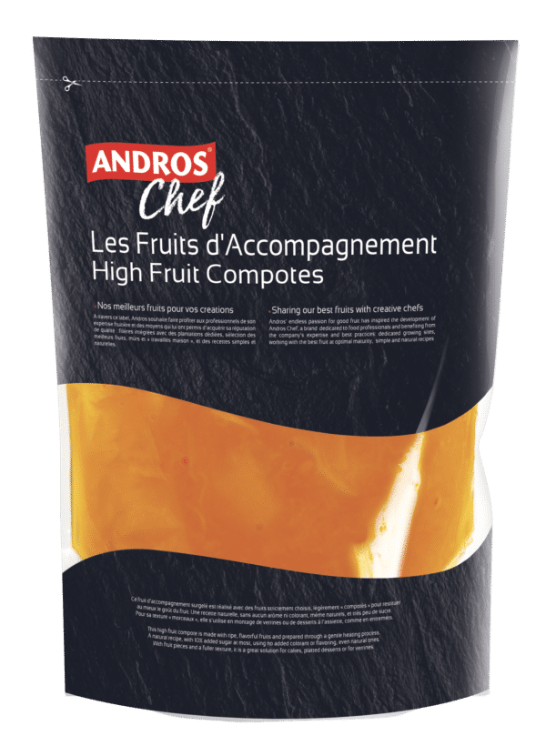 France Andros High fruit Compote Mango 1kg - Frozen
