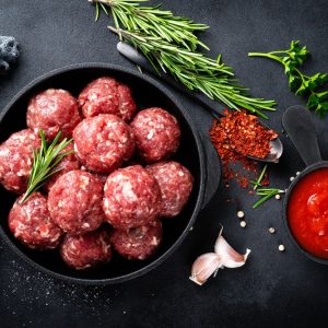 Raw Beef Meatballs 20g pcs 1 Kg pac - Frozen