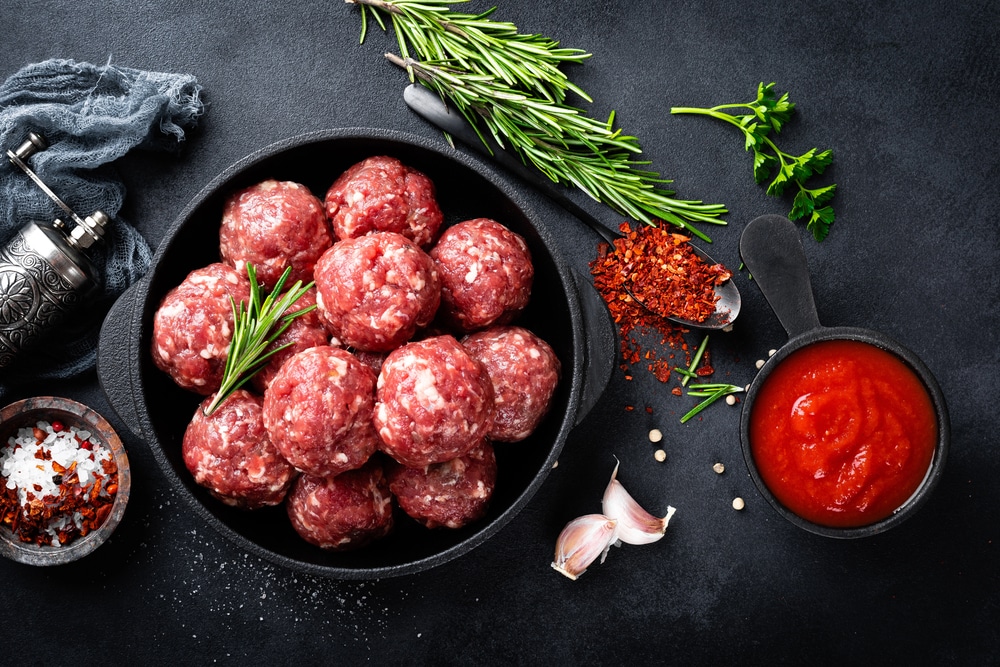 Raw Beef Meatballs 20g pcs 1 Kg pac - Frozen