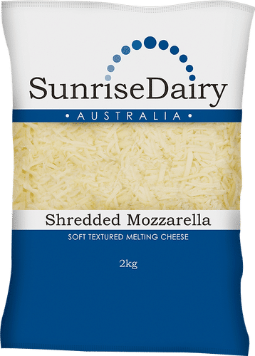 Australia Sunrise Dairy Mozzarella schredded 2kg Bag - Chilled - Image 2
