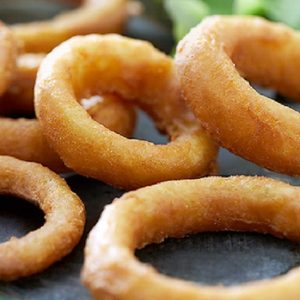 Preformed Onion Rings 1kg Pac - Frozen