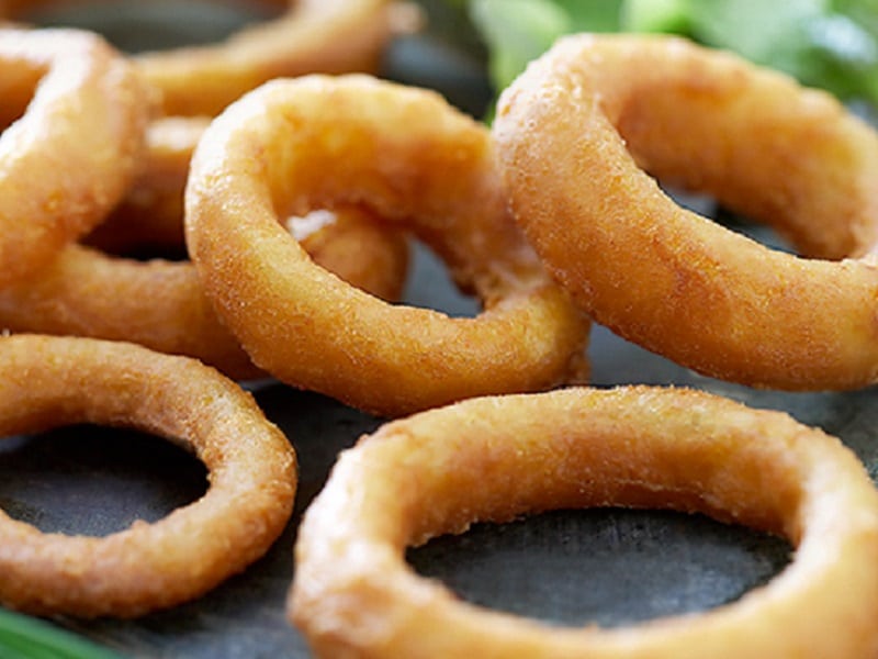 Preformed Onion Rings 1kg Pac - Frozen