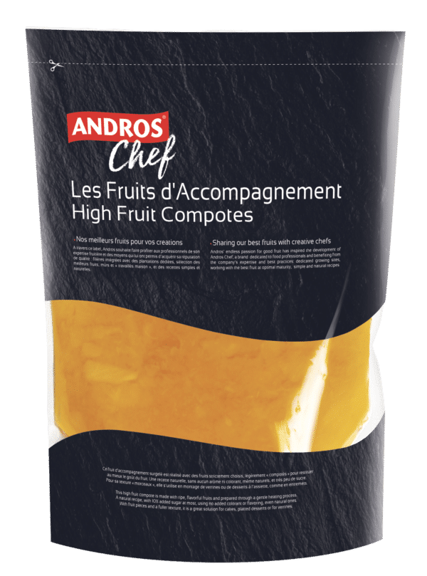 France Andros High fruit Compote Pineapple 1kg - Frozen