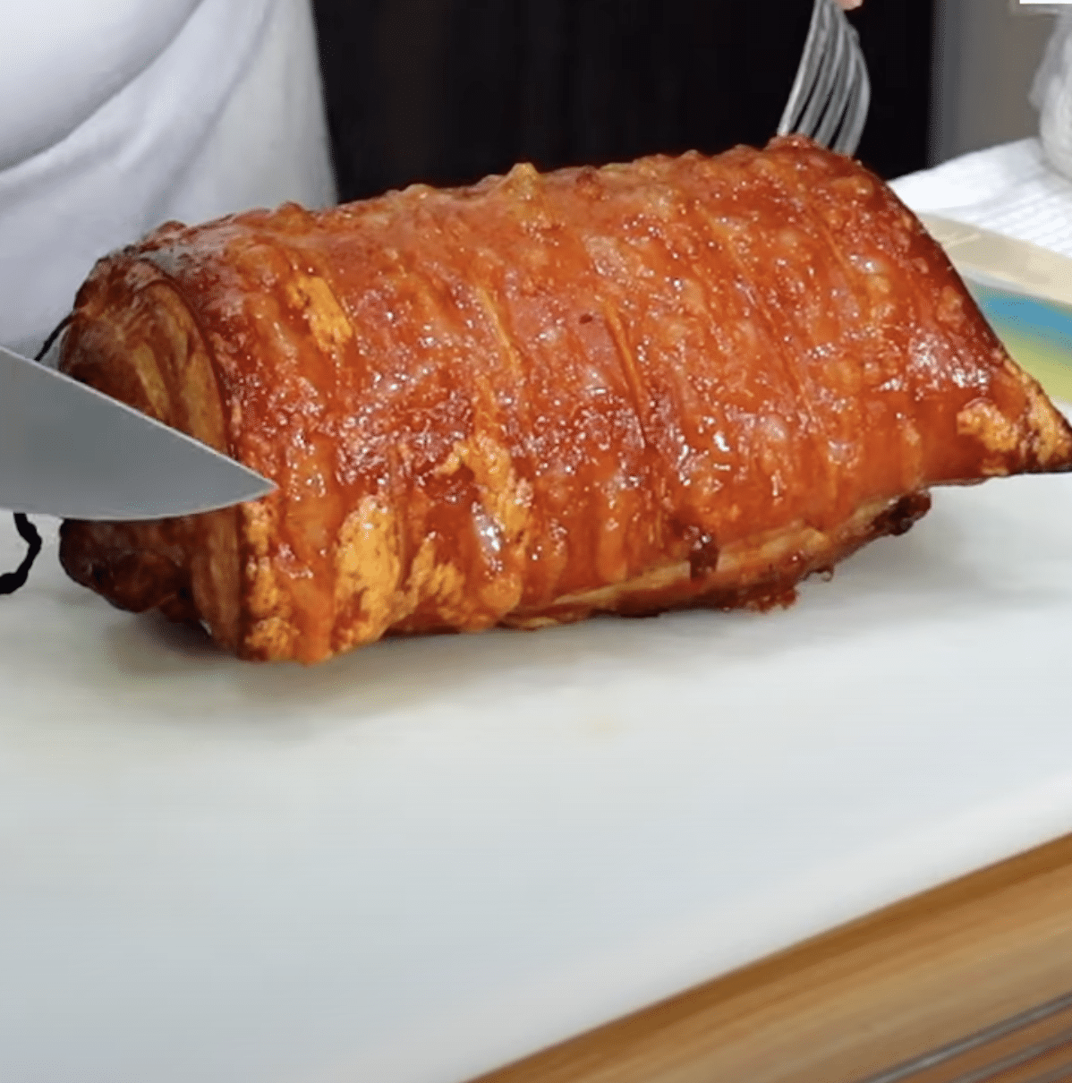 Pre-cooked Pork Rolled Porchetta with Chorizo 1.2kg pc Ooh la la ! Chef Julien - Frozen - Image 3