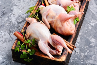 Australia Game Farm Jumbo Quail 200-230g pcs 6 pcs Pac - Frozen