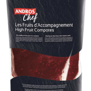 France Andros High fruit Compote Raspberry 1kg - Frozen
