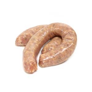 Raw Reduced Sodium Nitrite free French sausage Toulouse 170g pc 2 pcs pkt - Frozen