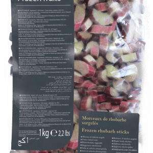 Andros Pink Rhubarb sticks Fruits 1kg - Frozen