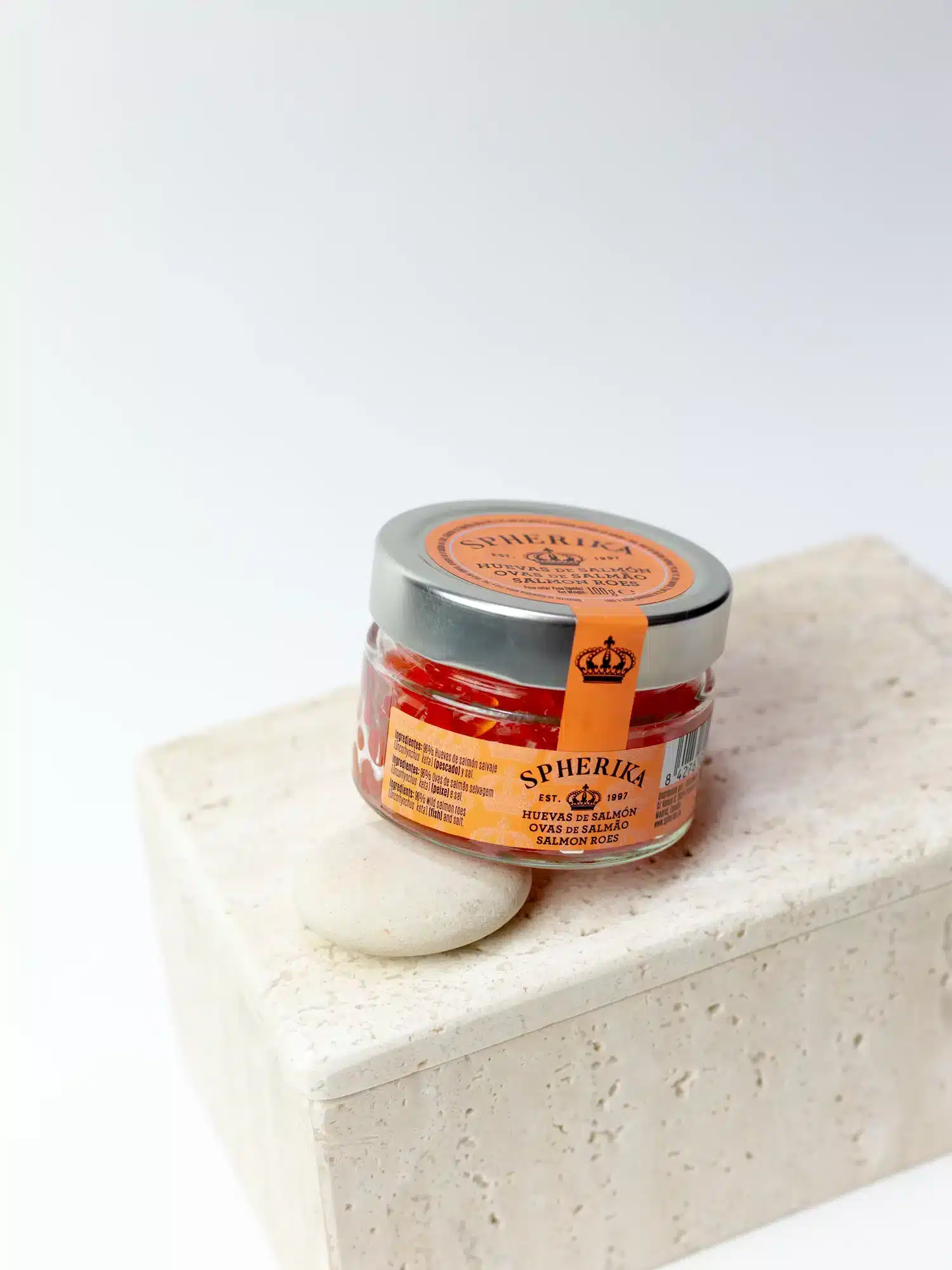 Spain Fish Roe Pescaviar Spherika Keta Salmon Roe 50g glass jar