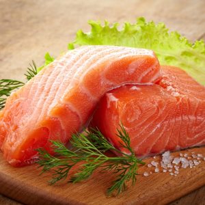 Chilean Salmon Fillet skin on scale off belly on ~160g pc price per pc sold by 2 pcs - frozen