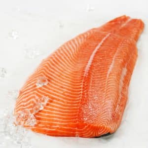 Scottish Salmon Fillet skin on scale off belly on ~1.5KG- frozen