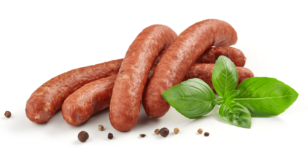 SG Smoked Chicken Pepper Sausage 80-100g pc 1kg pkt - Frozen