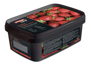Andros Sweetened Strawberry puree 1kg - Frozen