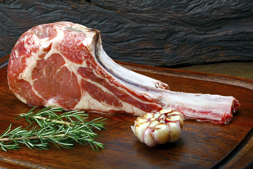 Australia Raw Wagyu MS5 Beef Tomahawk Tajima single rib ~1.5kg - Frozen