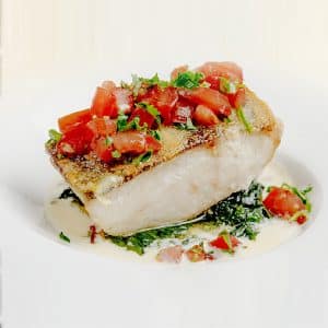 Argentina Toothfish Chilean Seabass Fillet skin & belly on ~180g pc - Frozen