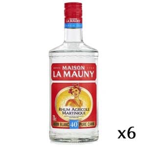 LA MAUNY white Rum agricole 6 x 1L 40° Martinique
