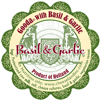 Netherlands Gouda Basil & Garlic 200g pc - Image 2