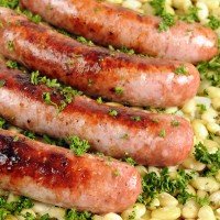 Raw Reduced Sodium Nitrite free French sausage Toulouse 170g pc 2 pcs pkt - Frozen - Image 2