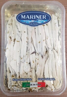 Italy Mariner filetti di Alici white Anchovy fillet in oil 1kg Tray - Image 2