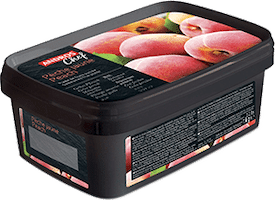 Yellow Peach puree 1kg - Purée Pêches jaunes - Frozen