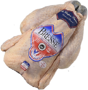France Mieral Bresse AOP Chicken Poulette young female ~1.3kg - Frozen