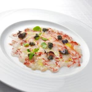 Spain Alondra Red Shrimp Carpaccio 50g tray - Frozen