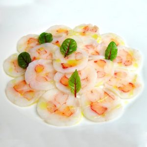 Spain Alondra white Prawn Carpaccio 80g tray - Frozen